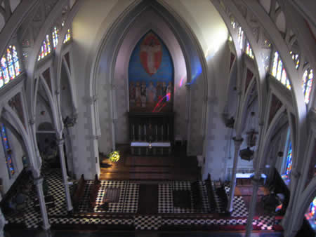 Choir and altar from above